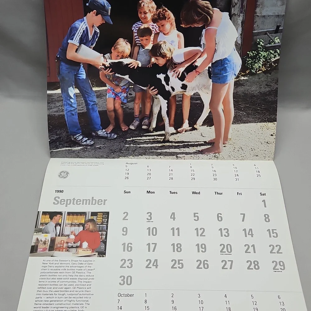 1990 GE General Electric Calender